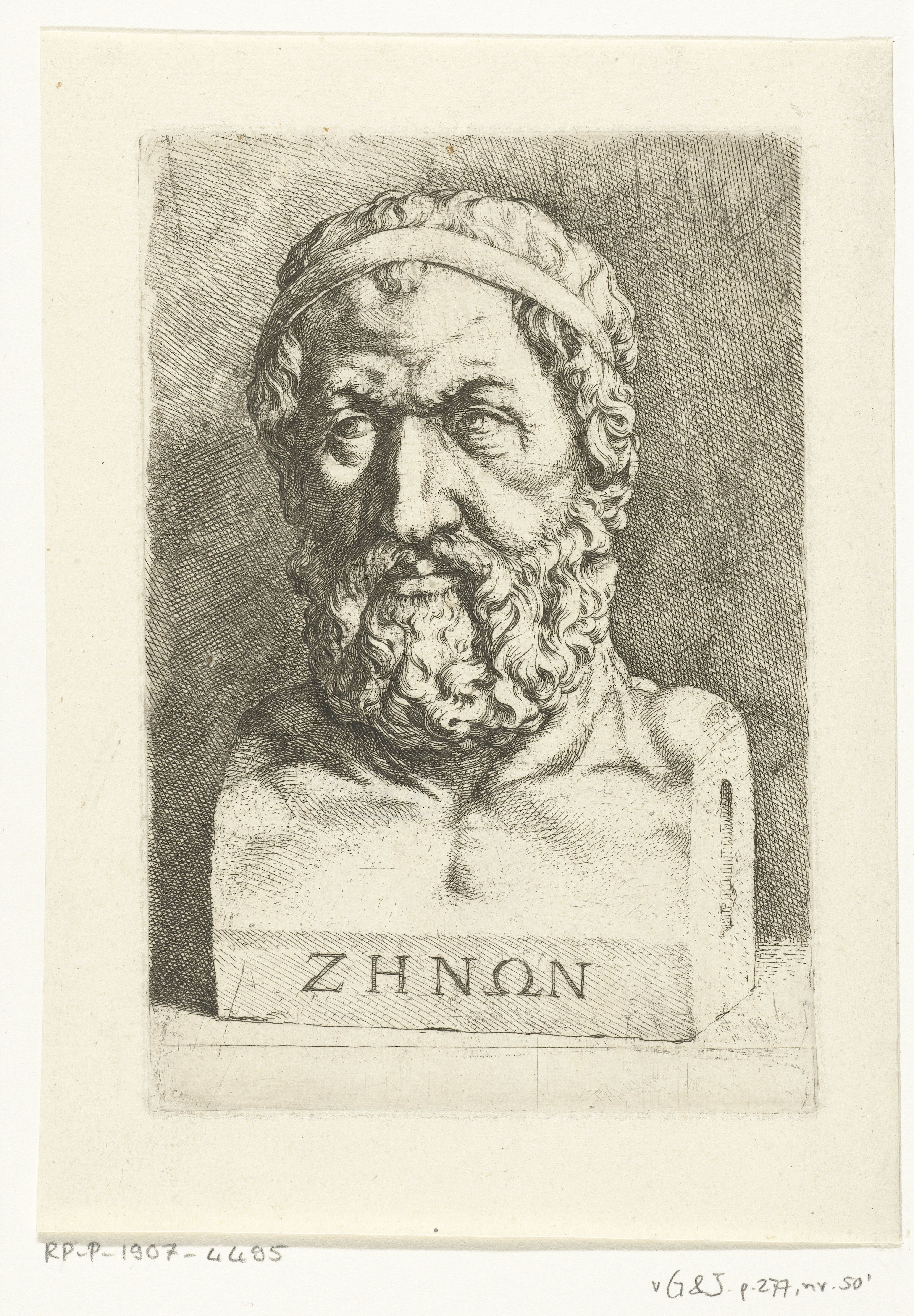 picture of statue of Zeno